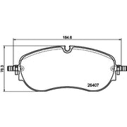 DON Front Brake Pad Set fits Audi Q4 E-Tron 2021 on