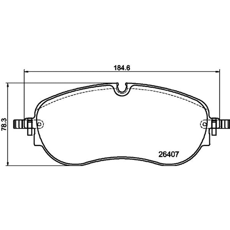 Mintex Front Brake Pad Set fits Audi Q4 E-Tron 2021 on