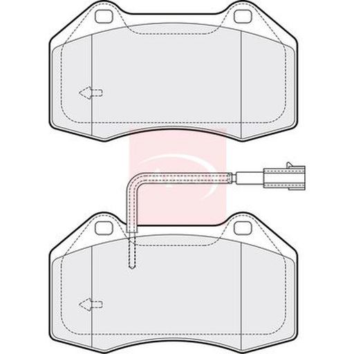 Apec Front Brake Pad Set PAD1917