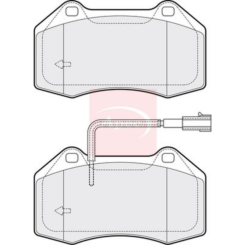 Apec Front Brake Vented Discs & Pads fits Alfa Romeo Mito 2008-2018 1.4