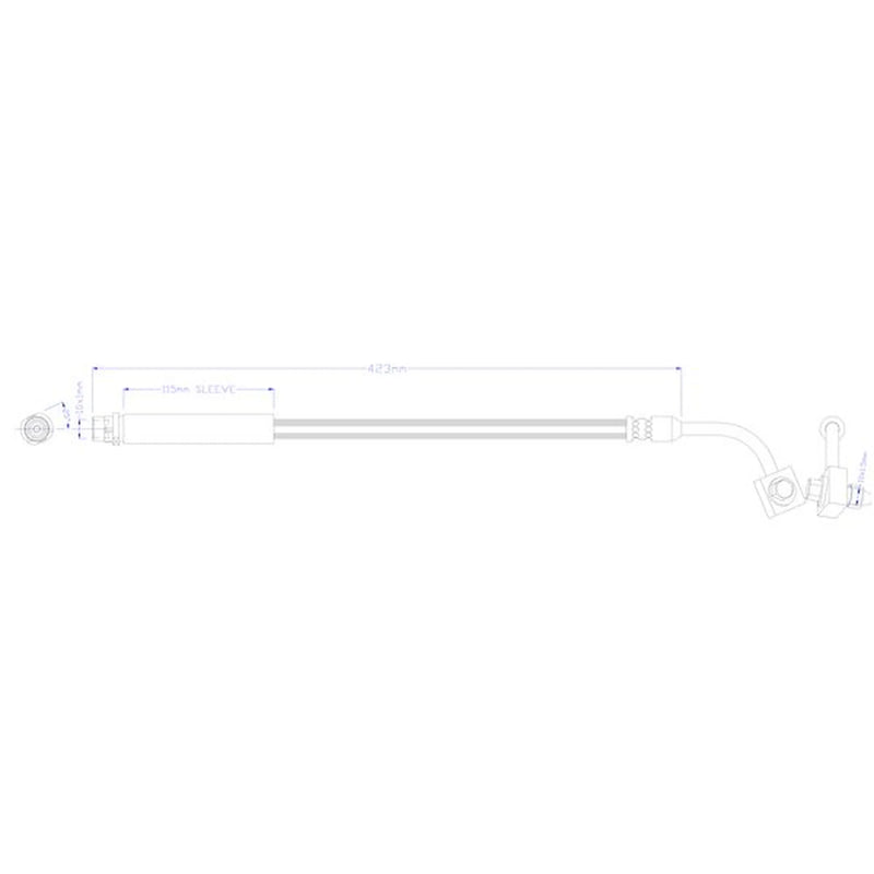 Juratek Brake Hydraulic Hose Line Rear Left fits Chevrolet Trax 2012-2013