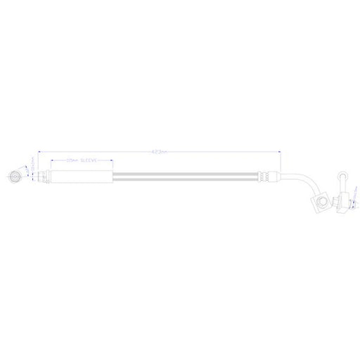Juratek Brake Hydraulic Hose Line Rear Left fits Chevrolet Trax 2012-2013