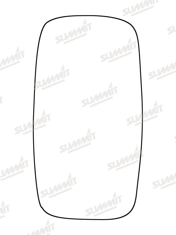 Summit Stick-On Commercial Mirror Glass fits Nissan Cabstar, Renault Maxity LHS RHS Summit - Bars 4 Cars