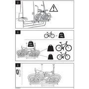 Thule G2 Sport Compact Double Door Motorhome And Campervan Two Bike Rack Carrier Thule - Bars 4 Cars