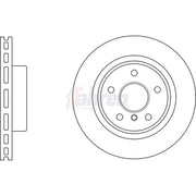 Fahren Front Brake Vented Discs & Pads fits BMW 5 2009-2017