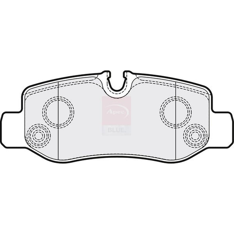 Apec Rear Brake Pad Set fits Mercedes-Benz Eqv 2020 on 447.813 447.815