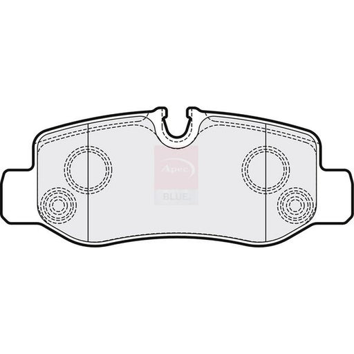 Apec Rear Brake Pad Set fits Mercedes-Benz Eqv 2020 on 447.813 447.815
