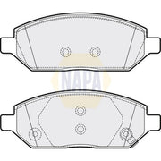 NAPA Front Brake Pad Set fits Opel Karl 2015-2019 1.0