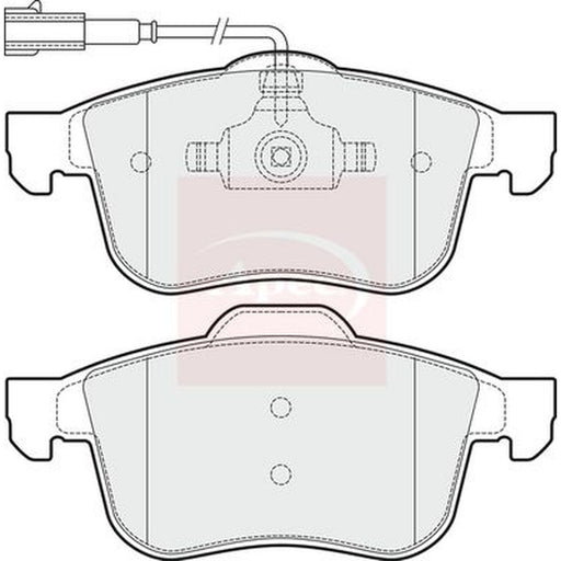 Apec Front Brake Pad Set fits Alfa Romeo 159 2005-2011 1.8 1.9 2.2