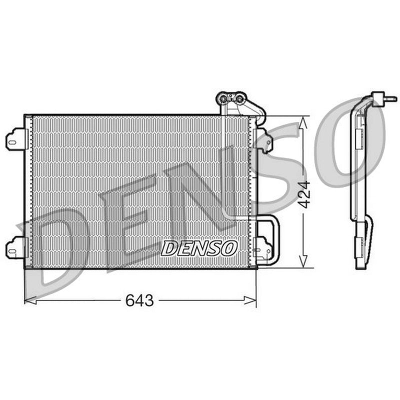 Denso Air Conditioning Condenser fits Renault Megane I 1996-2003