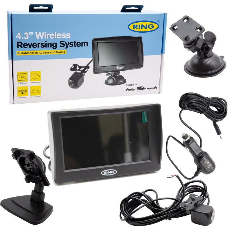 Ring RCSW430 12V/24V Digital Wireless Colour 4.3" Reversing Reverse Camera Kit Ring  - Dynamic Drive