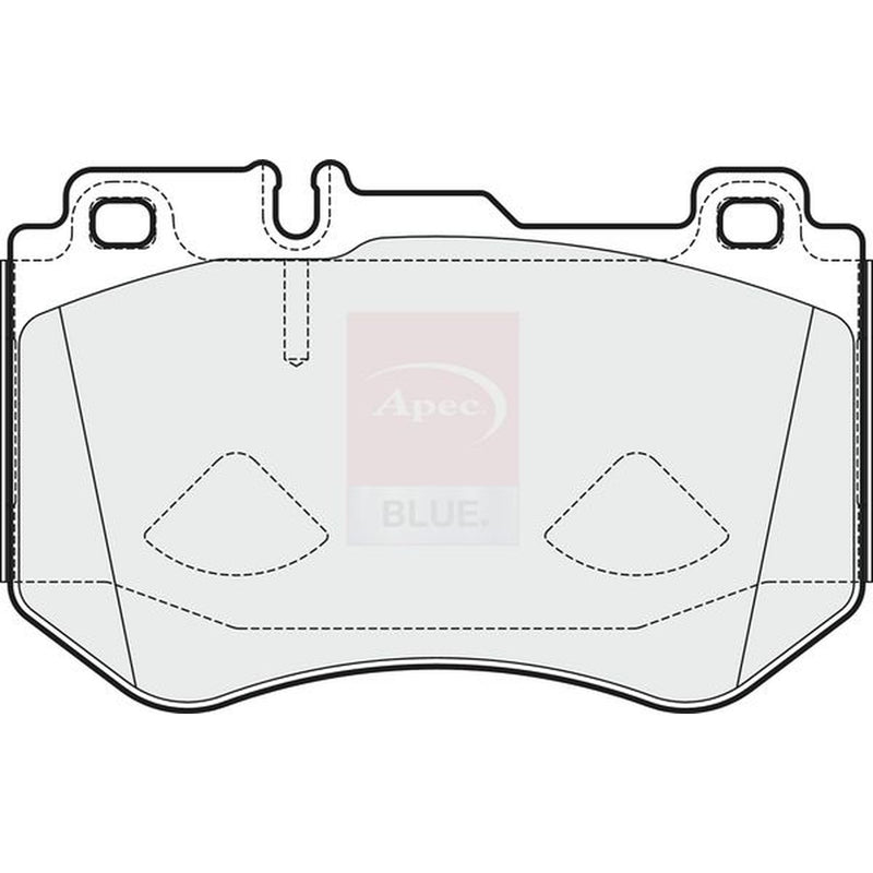 Apec Front Brake Pad Set fits Mercedes-Benz C-Class 2013-2023