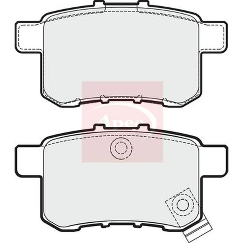 Apec Rear Brake Pad Set PAD1763