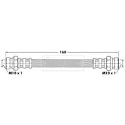 Borg & Beck Brake Hydraulic Hose Line Rear Right BBH6419