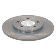 Febi 2 x Solid Rear Brake Discs 108506-x2