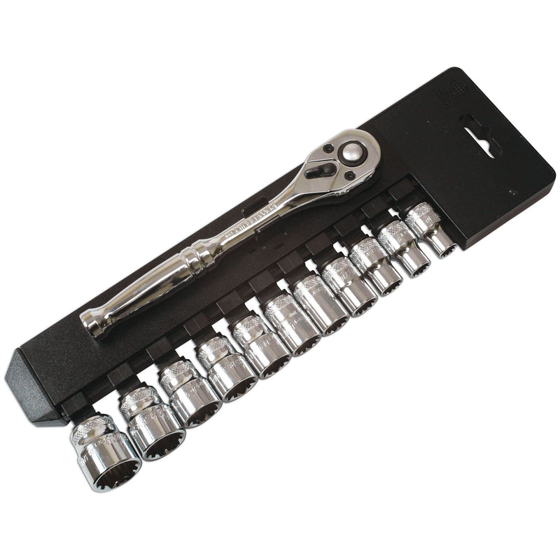 Laser Alldrive Socket Set 3/8"D 12pc 4111 Laser - Dynamic Drive
