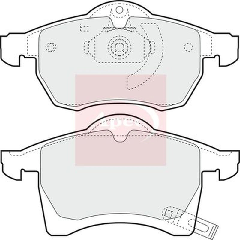 Apec Front Brake Pad Set PAD1023