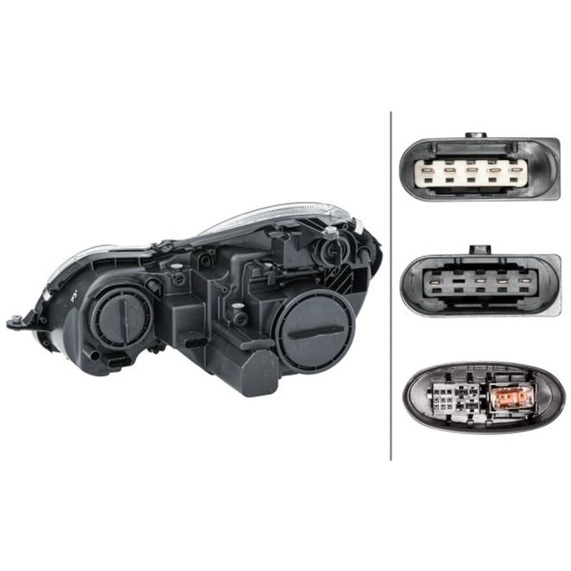 Hella Headlight Headlamp D1S/H7 Right fits Mercedes-Benz E-Class 2002-2008