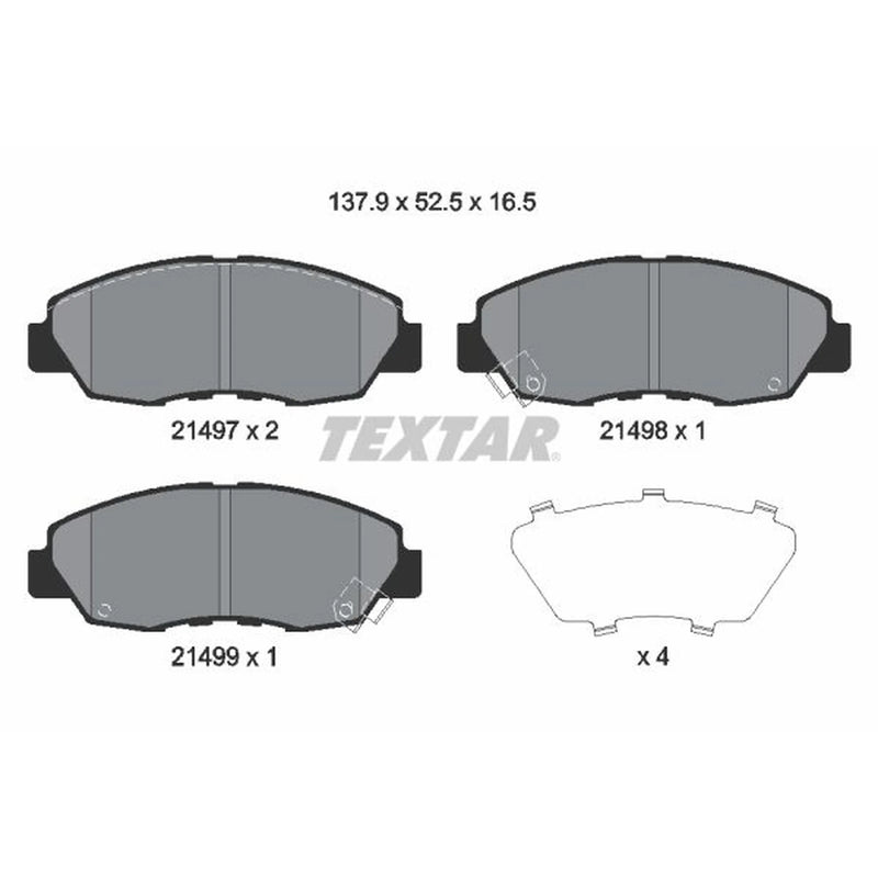 Textar Front Brake Pad Set 2149704