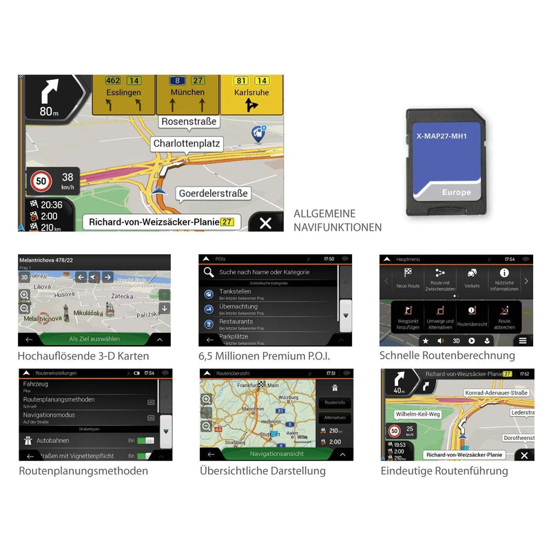 Xzent Sd Card Map27 For X-F270 X-F280 X-427 3 Yrs M/Home X-MAP27-MH3 Xzent - Dynamic Drive