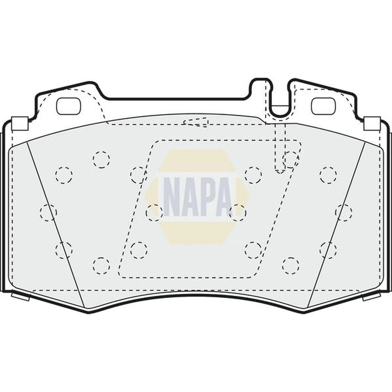 NAPA Front & Rear Pads fits Mercedes-Benz M-Class 1998-2005
