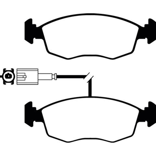 Abtex Front Brake Pad Set fits Fiat 500 2007 on 1.2