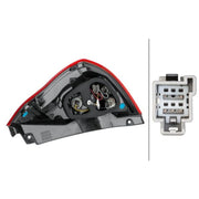 Hella Tail Light / Lamp W16W Left fits Ford Fiesta VI 2008-2017