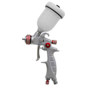 Sealey HVLP Gravity Feed Touch-Up Spray Gun 1mm Set-Up HVLP04 Sealey - Dynamic Drive