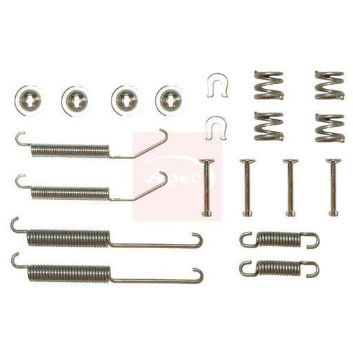 Apec Brake Shoe Accessory Kit Rear fits Citroën C-Zero 2010-2011