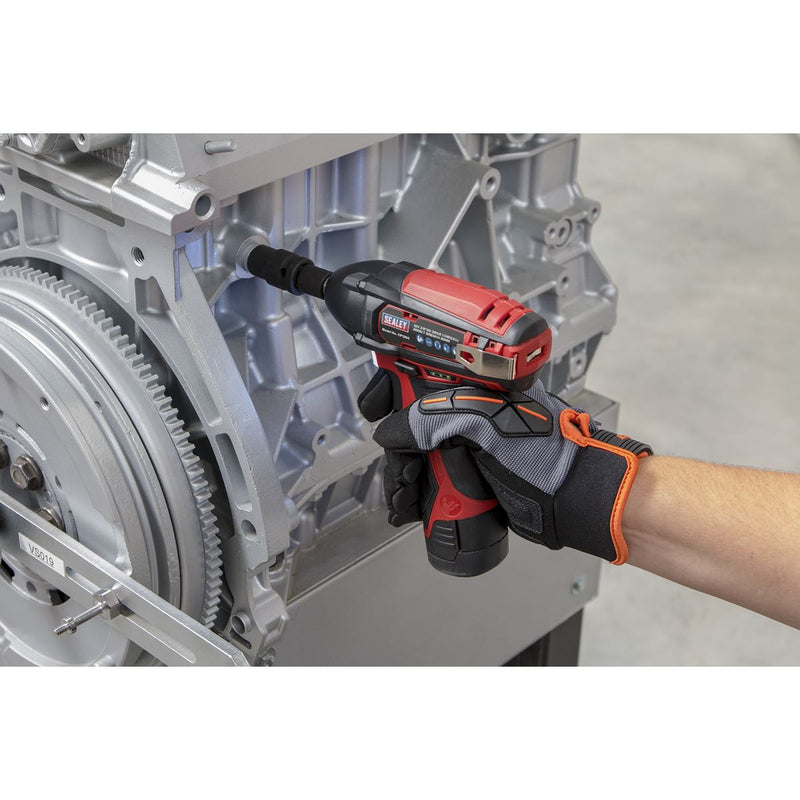 Sealey 12V Cordless 3/8" Drive Impact Wrench 80Nm Body Only LED Indicator Sealey  - Dynamic Drive