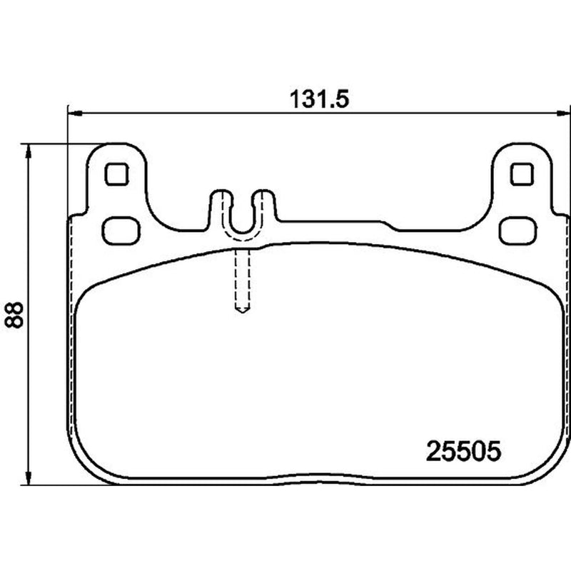 Mintex Front Brake Pad Set fits Mercedes-Benz S-Class 2014-2017 222.004 222.104
