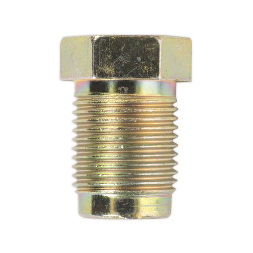 Sealey Brake Pipe Nut M12 x 1mm Male 1/4" Pipe DIN Form Pack of 10 BN121 Sealey - Dynamic Drive
