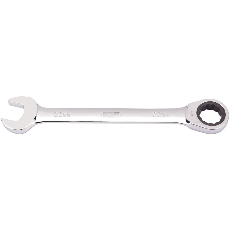 Draper Metric Ratcheting Combination Spanner, 22mm 31022 Draper - Dynamic Drive