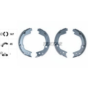 Textar Parking Brake Shoe Set 91070700