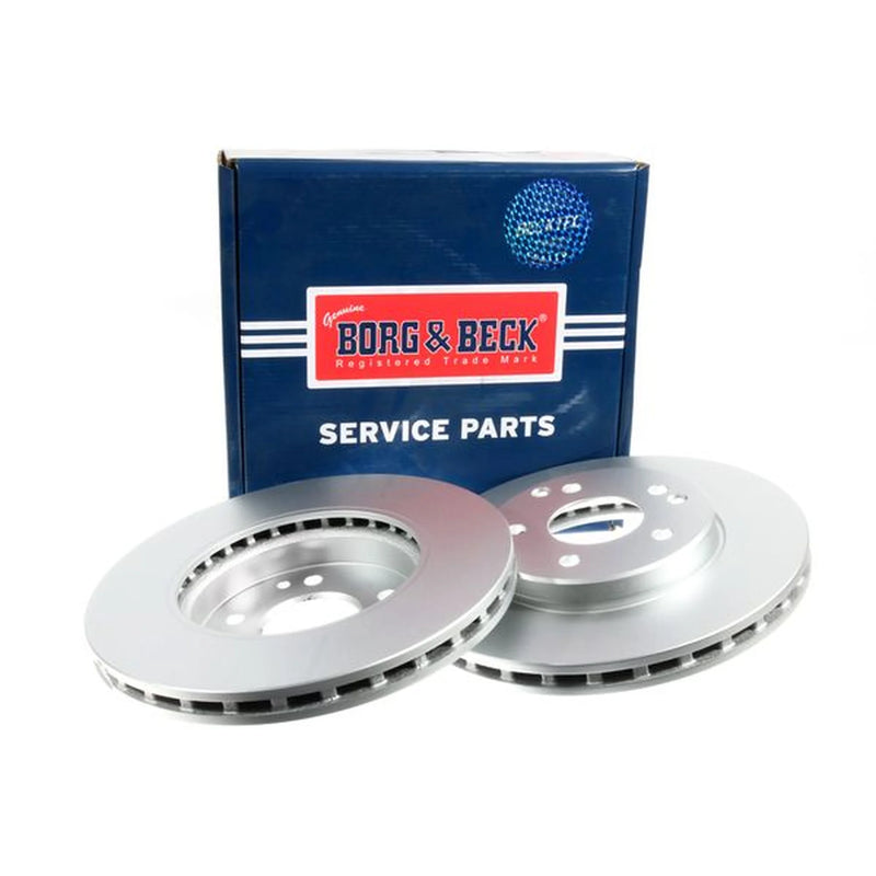 Borg & Beck Front Brake Vented Discs & Pads fits Mercedes-Benz C-Class 1993-2000