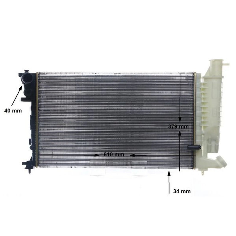 Mahle Engine Radiator fits Peugeot 306 1993-2001 1.9