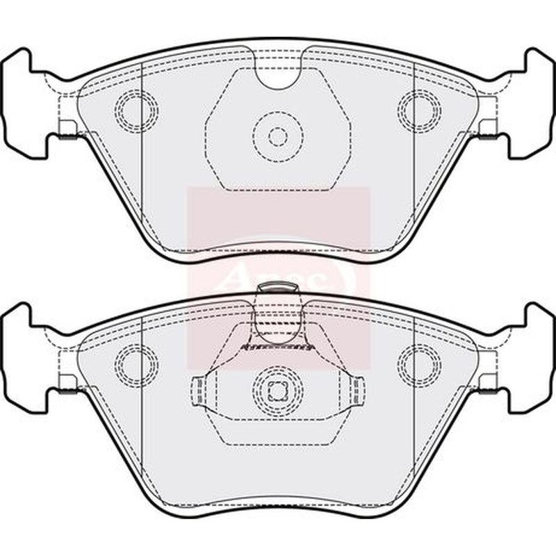 Apec Front Brake Pad Set fits Daimler Daimler Xj 1997-2003 4.0