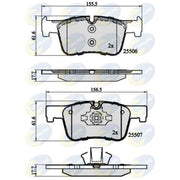 Comline Front & Rear Brake Discs & Pads fits BMW 3 2012-2019