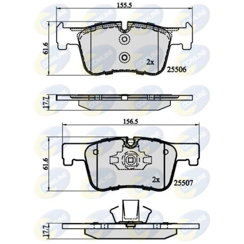 Comline Front & Rear Brake Discs & Pads fits BMW 3 2012-2019