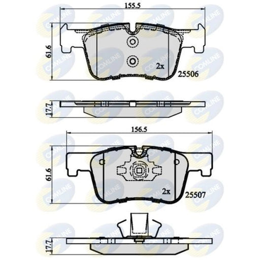 Comline Front Brake Internally Vented Discs & Pads fits BMW 3 2019-2020