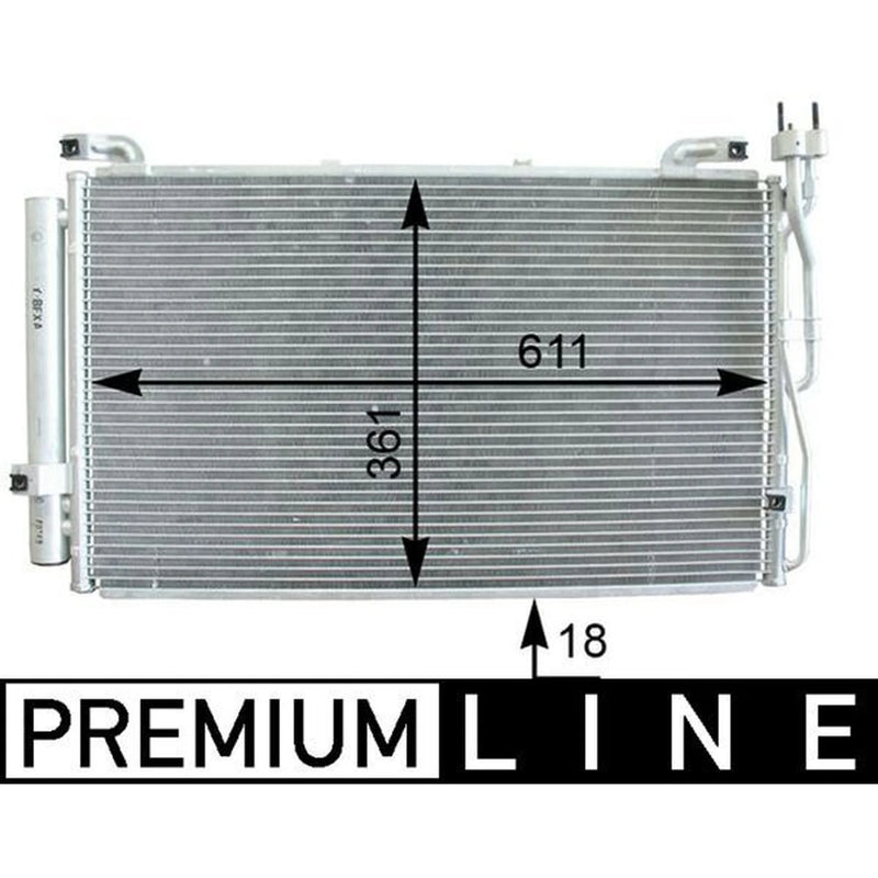 Mahle Air Conditioning Condenser fits Hyundai Matrix 2001-2010 1.5