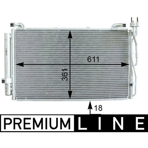 Mahle Air Conditioning Condenser fits Hyundai Matrix 2001-2010 1.5