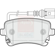Apec Black Rear Brake Pad Set fits VW California T5 Camper 2007-2015 1.9 2.0
