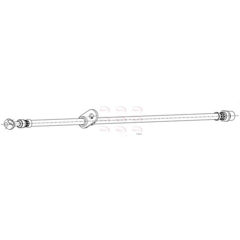 Apec Brake Hydraulic Hose Line Front Left fits Subaru Forester 2008-2013 2.0 2.5
