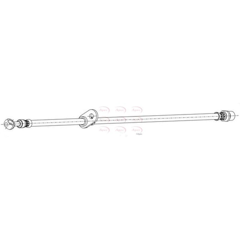 Apec Brake Hydraulic Hose Line Front Left HOS4500
