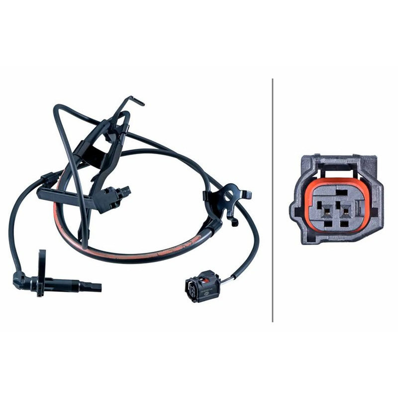 Hella ABS Wheel Speed Sensor Front 6PU 358 251-811