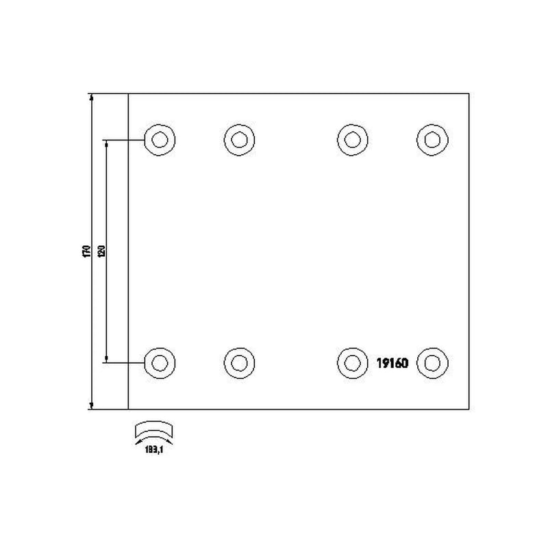 Textar Textar Cv Brake Lining Set 1916001