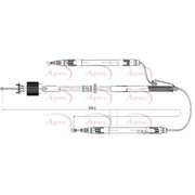 Apec Handbrake Cable Right Rear CAB1614