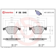 Brembo 4 x Front Brake Pad Set fits BMW 1 2011-2012
