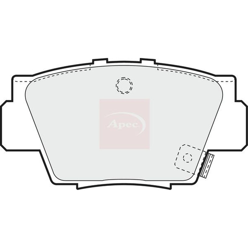 Apec Rear Brake Pad Set fits Acura Nsx 1990-2005 3.0 3.2